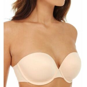 Panache SuperBra Strapless Moulded Cups Porcelain 3370 Size 32G